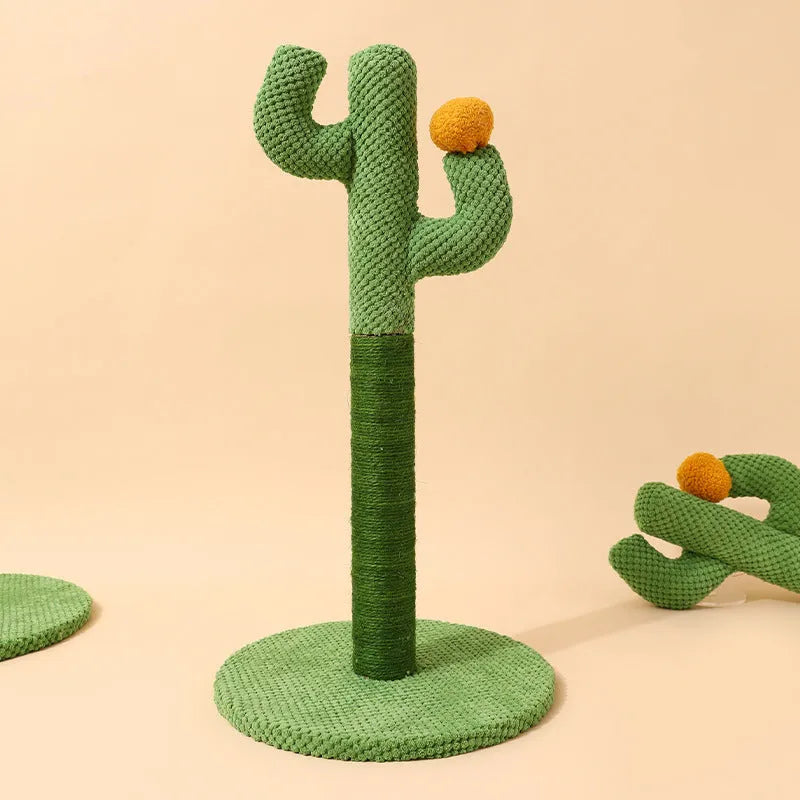 Masson Cactus or Coconut Tree design cat scratching pole with sisal surface for claw grinding.