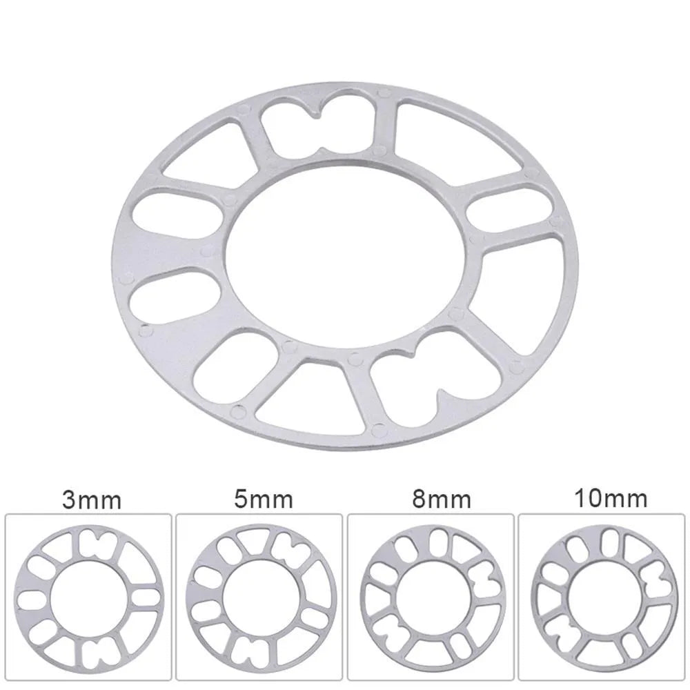 Automotive wheel hub widening gasket spacer in 3mm 5mm 8mm 10mm thickness options for brake clearance