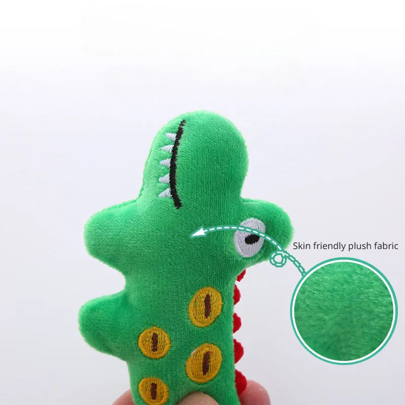 Cow parrot shape plush cat toy with catnip filling for interactive play