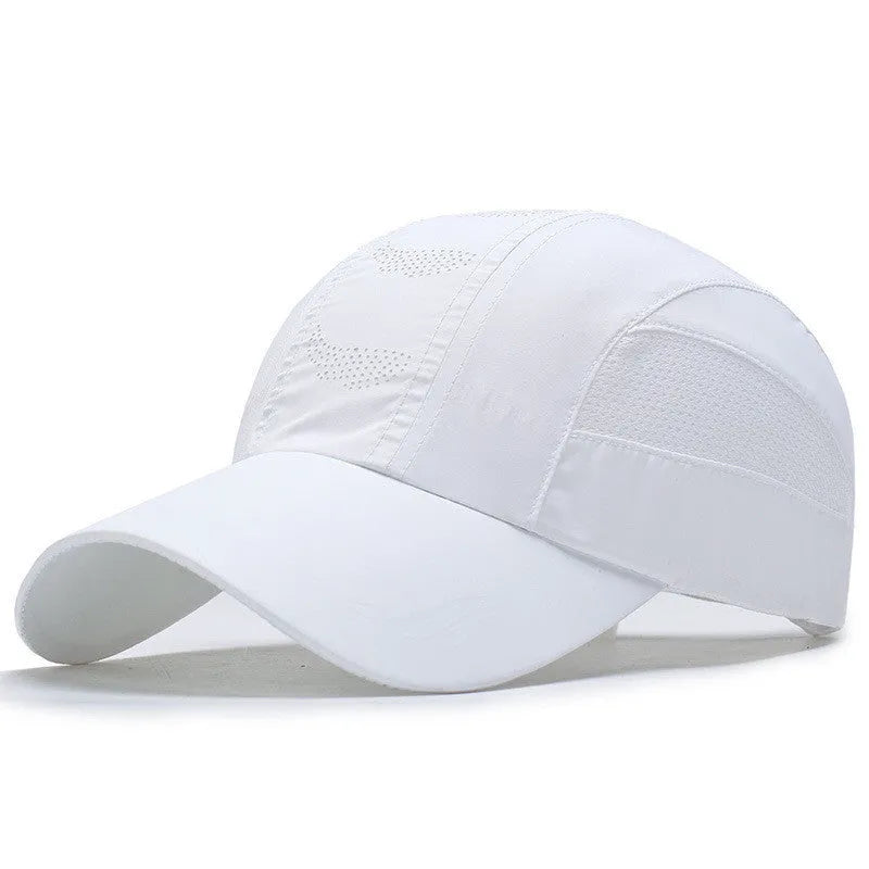 Outdoor sun hat with quick-drying fabric in dark blue, feature dome crown and wing style