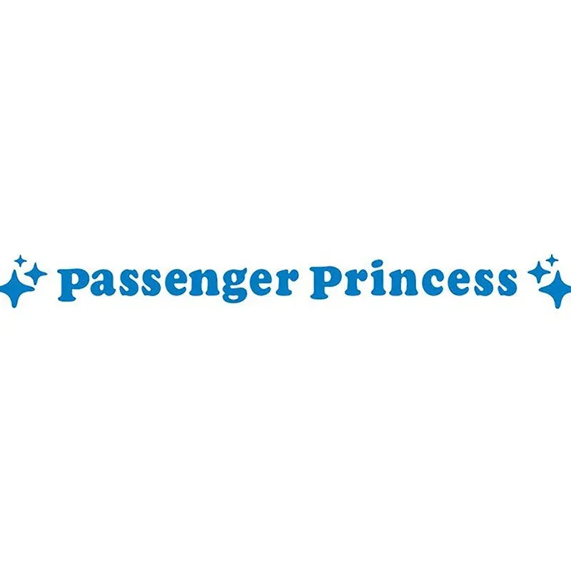 Passenger Princess rearview mirror decorative sticker in reflective colours on car side mirror