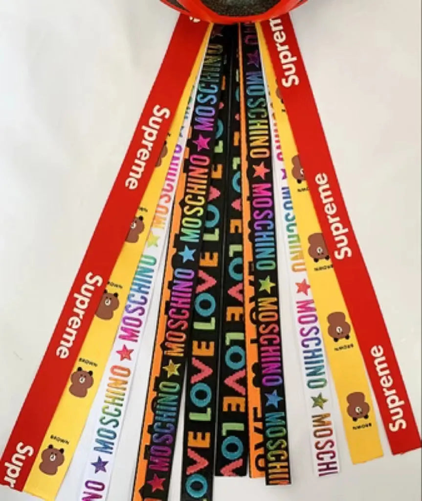 Children's helmet decorative streamer accessory in multiple colour choices for roller skating and biking