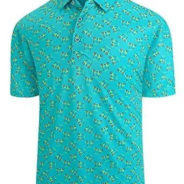 European fit men's short sleeve mesh t-shirt with 3D printed Japanese retro pattern and zipper decoration