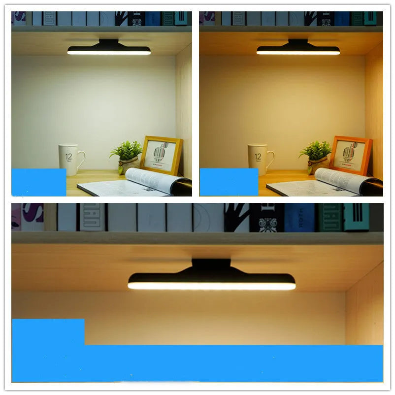 Modern plastic LED desk lamp with touch control and rechargeable battery