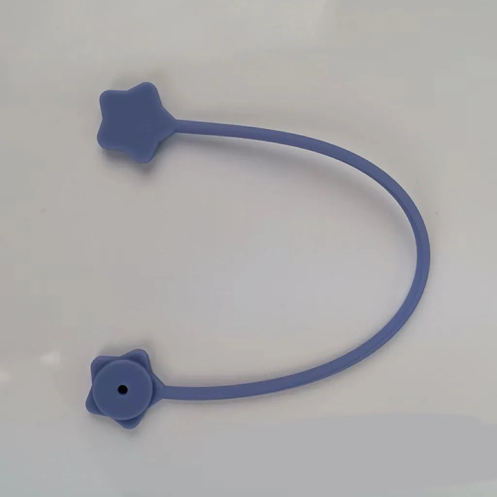 Silicone magnet wire winder organiser clip in various colours for cable management