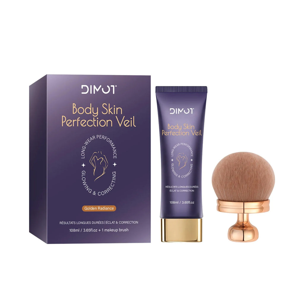 108ml tube of waterproof body concealer cream with an application brush for covering tattoos and birthmarks.