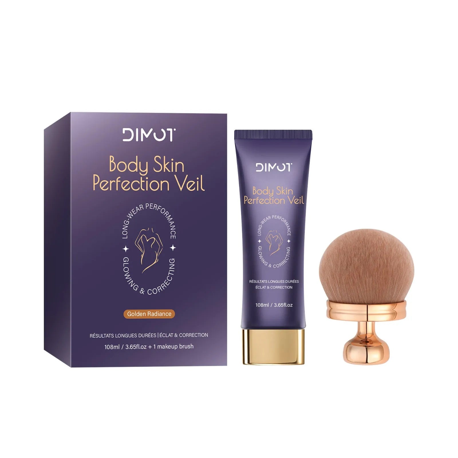 108ml tube of waterproof body concealer cream with an application brush for covering tattoos and birthmarks.