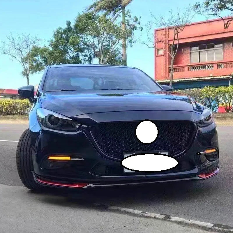 Unksera car rear spoiler retrofit kit in three-section carbon braze pattern design for 14-19 vehicles