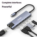 Steam Deck docking station with HDMI, Ethernet, and USB 3.0 ports in aluminium shell