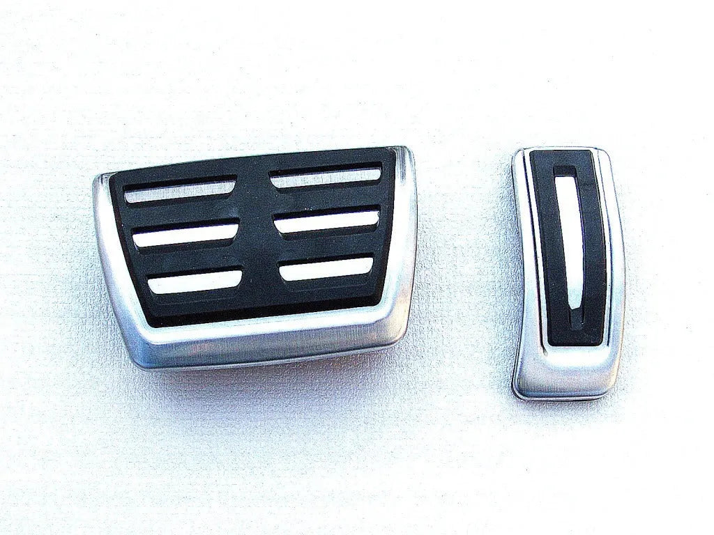 Porsche Macan stainless steel brake and accelerator pedal covers with non-slip surface