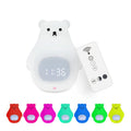Cartoon Great White Bear shaped silicone night light with multi-colour glow.