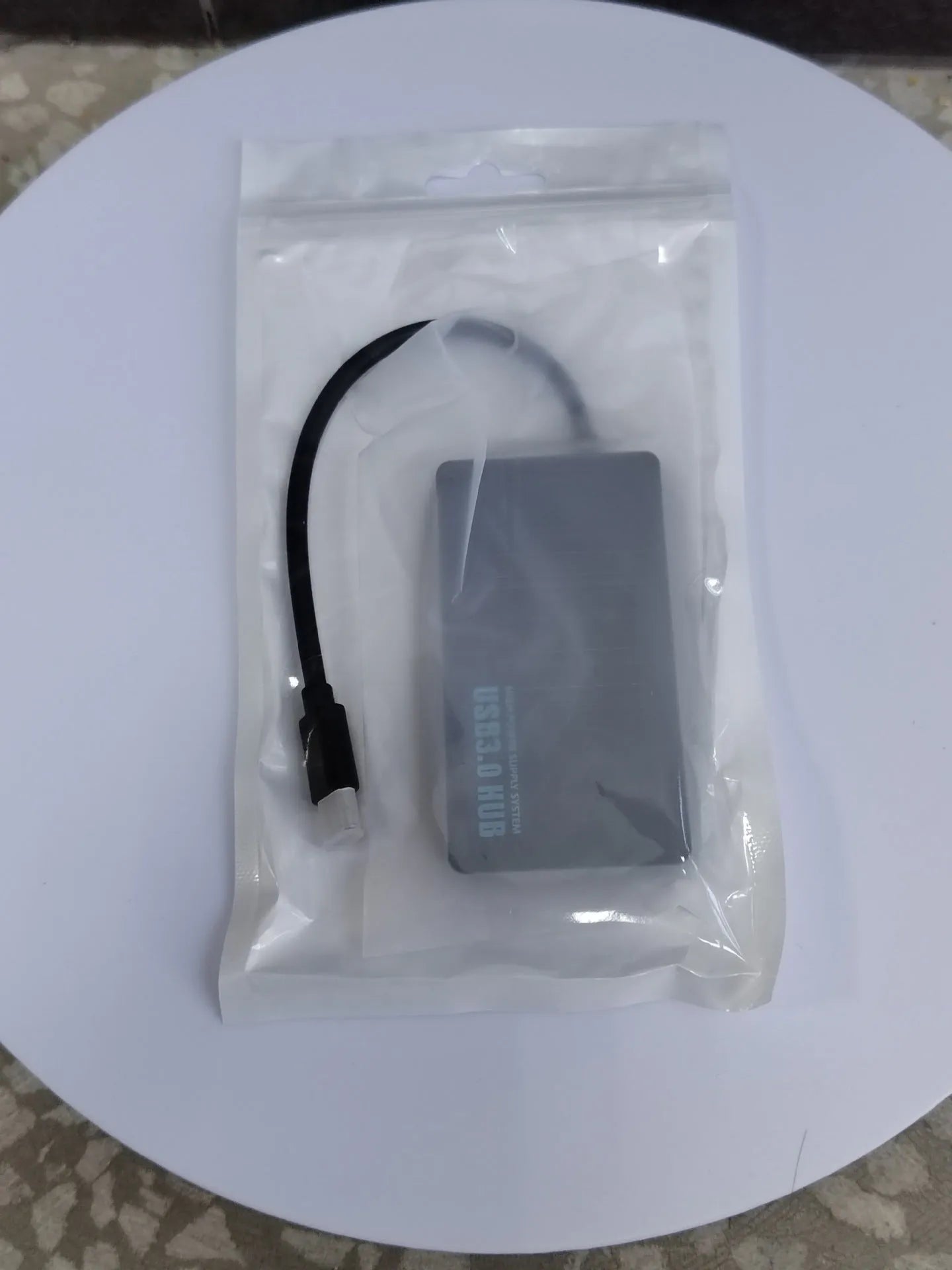 Type-C USB 3.0 single port adapter with 20cm cable in blister packaging