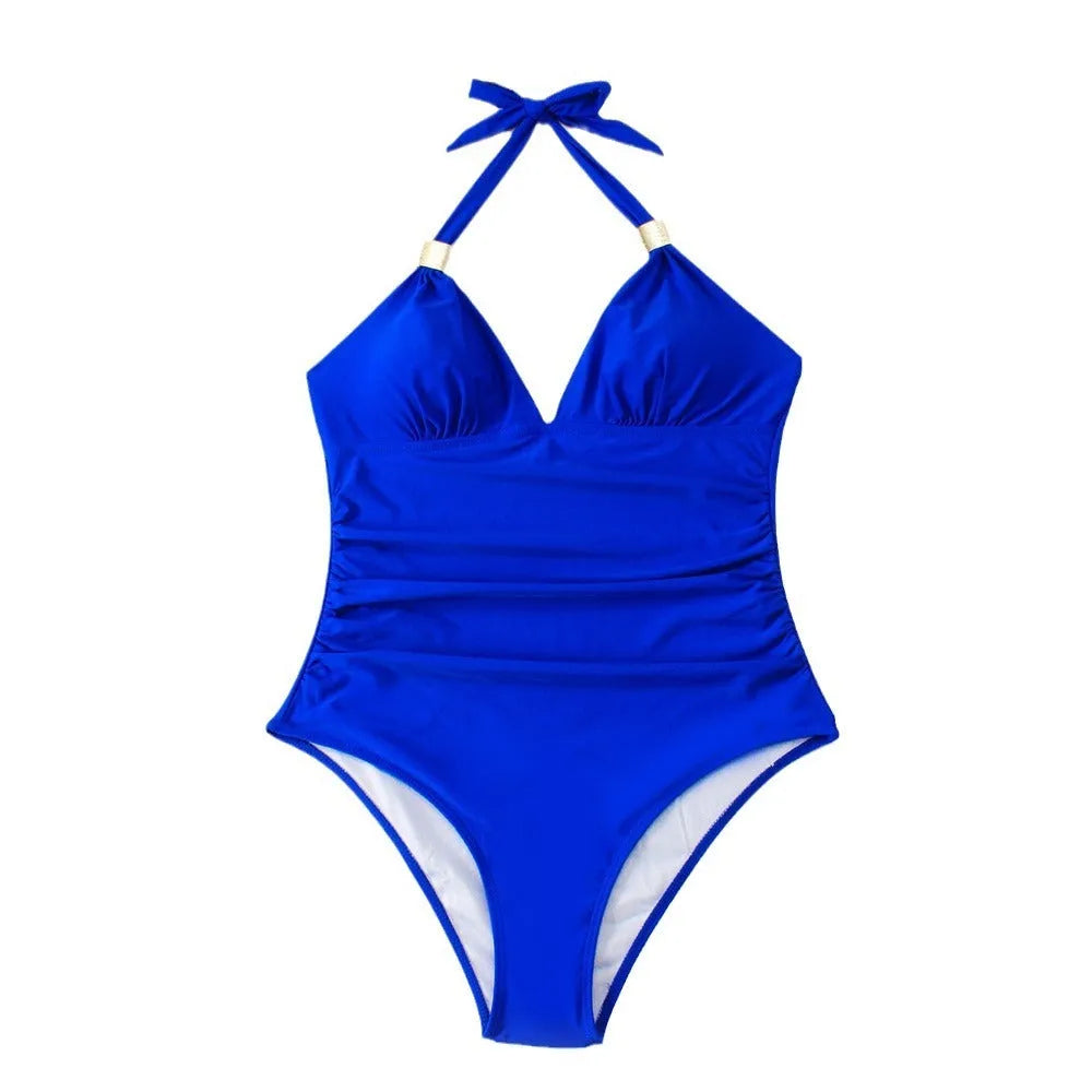 Women's quick-dry swimwear in polyester with spandex lining available in multiple colours