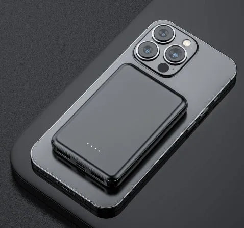 Black and white electric heating vest power bank belt with dimensions 97x64x14mm