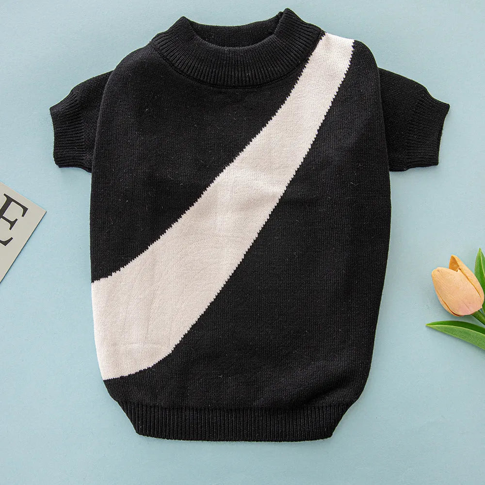Casual wool dog jumper for Corgi or Poodle in assorted colours and sizes.