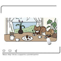Large oversized rubber desk mat for laptop computer in choice of ten colours and four sizes.