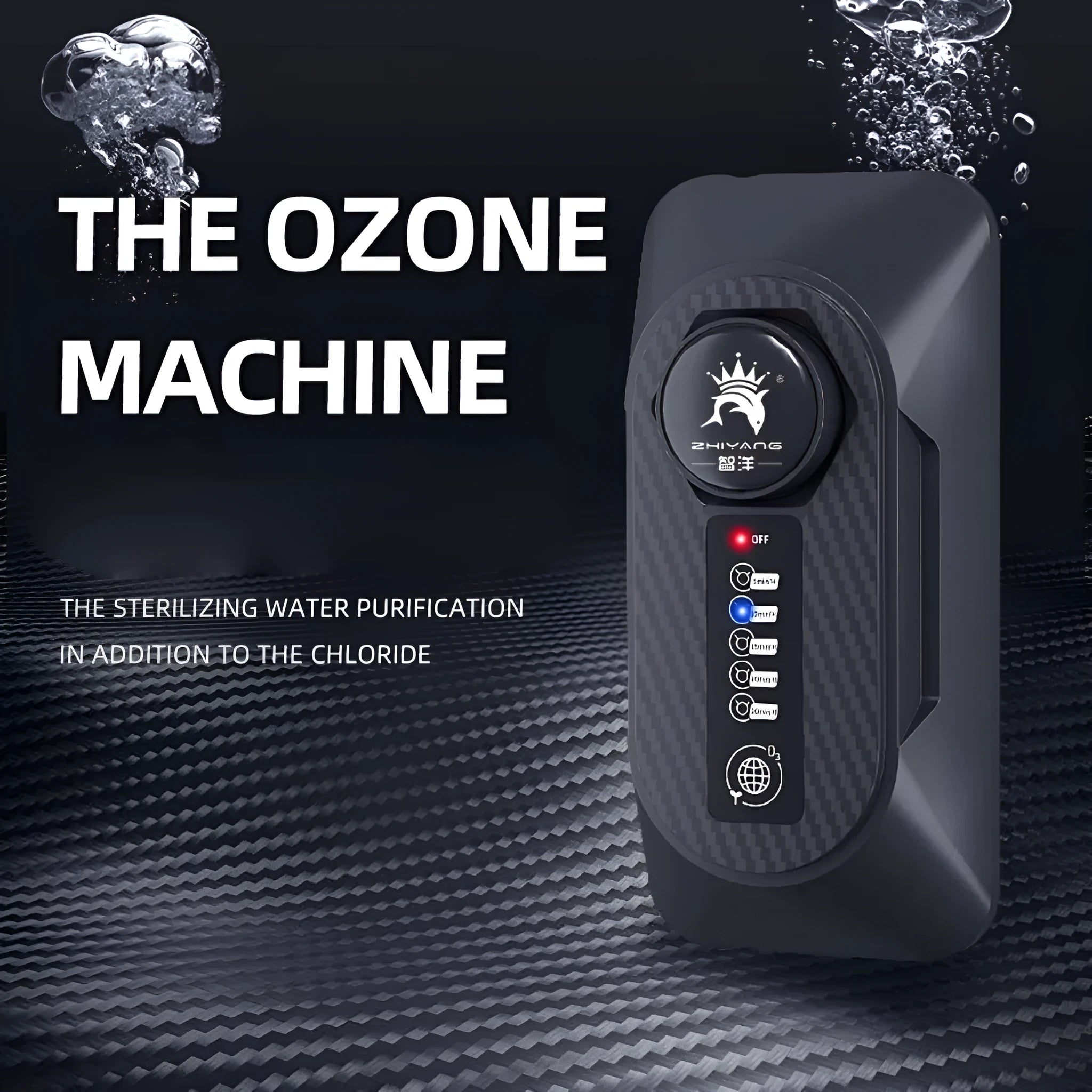 Fish tank ozone generator for water purification and algae removal with European or US plug