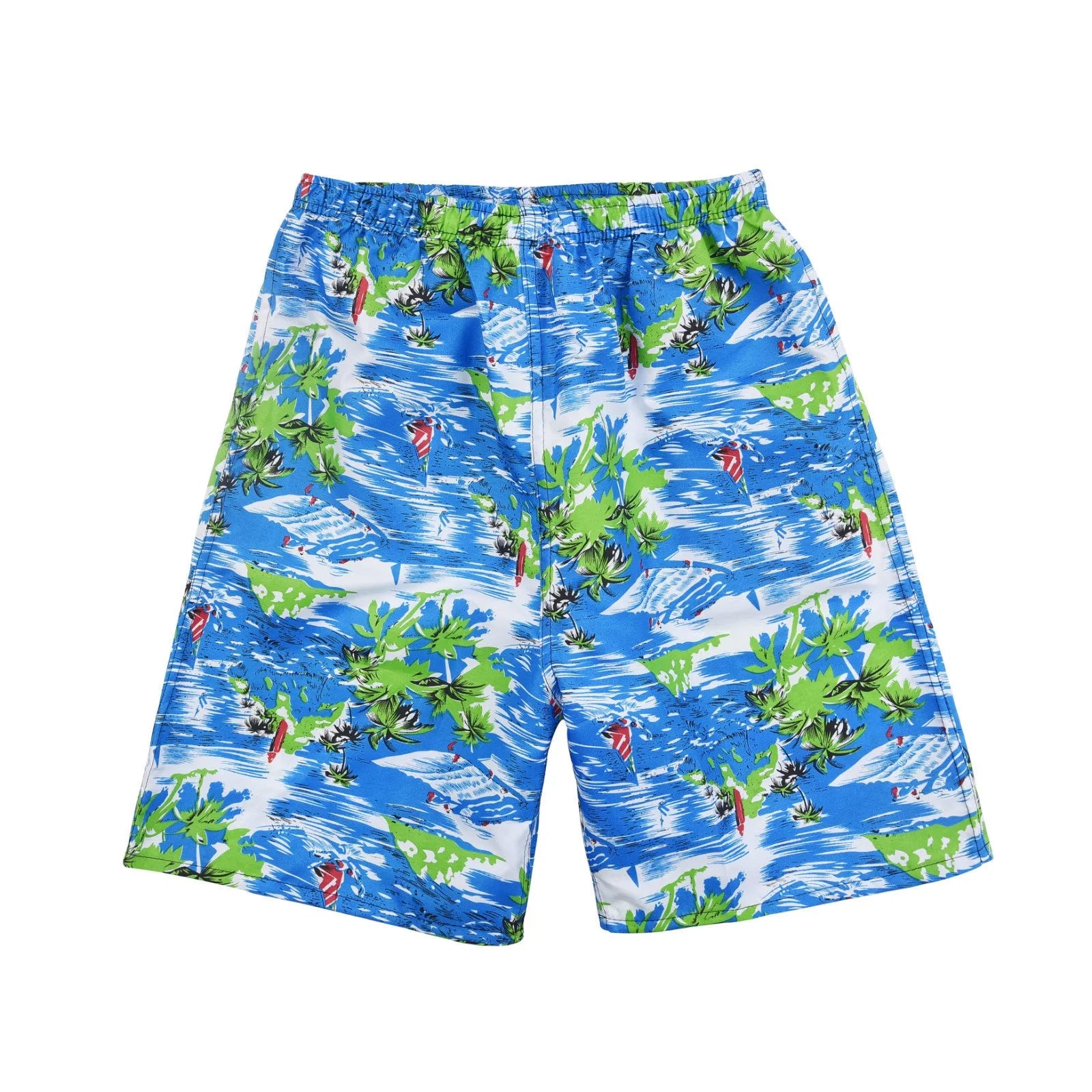 Men's floral print swimming trunks in multiple colour variations for pool and beach wear