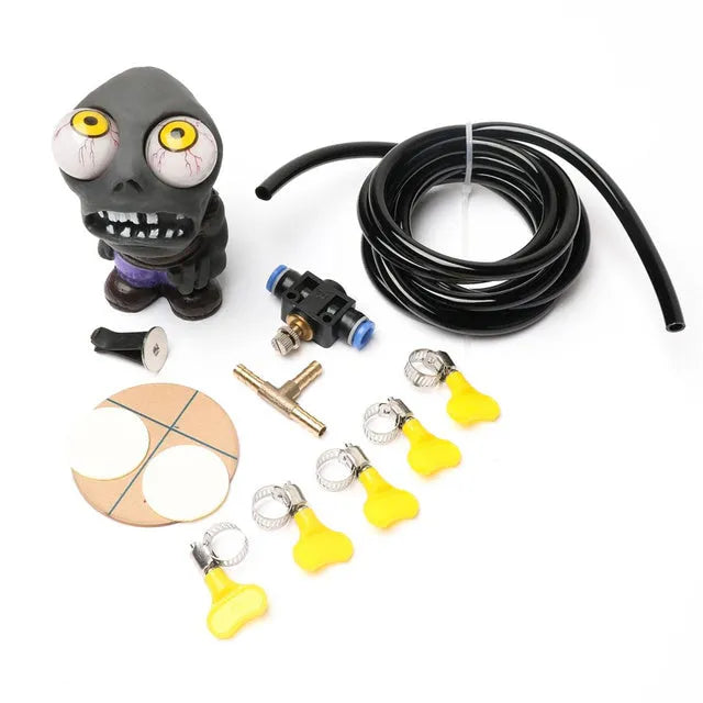 Turbo car blow-off valve ornament doll kit with pressure valve and copper fittings