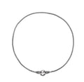 Women's 925 silver clavicle necklace with pendant on display