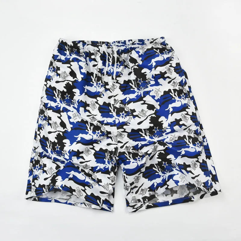 Men's floral print swimming trunks in multiple colour variations for pool and beach wear