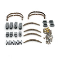 Grey alloy RC car metal accessories with black tyres for military card model remote control vehicles