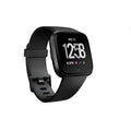 Black waterproof smart watch with heart rate monitor on a silicone wrist strap, showing a 1.4-inch screen.