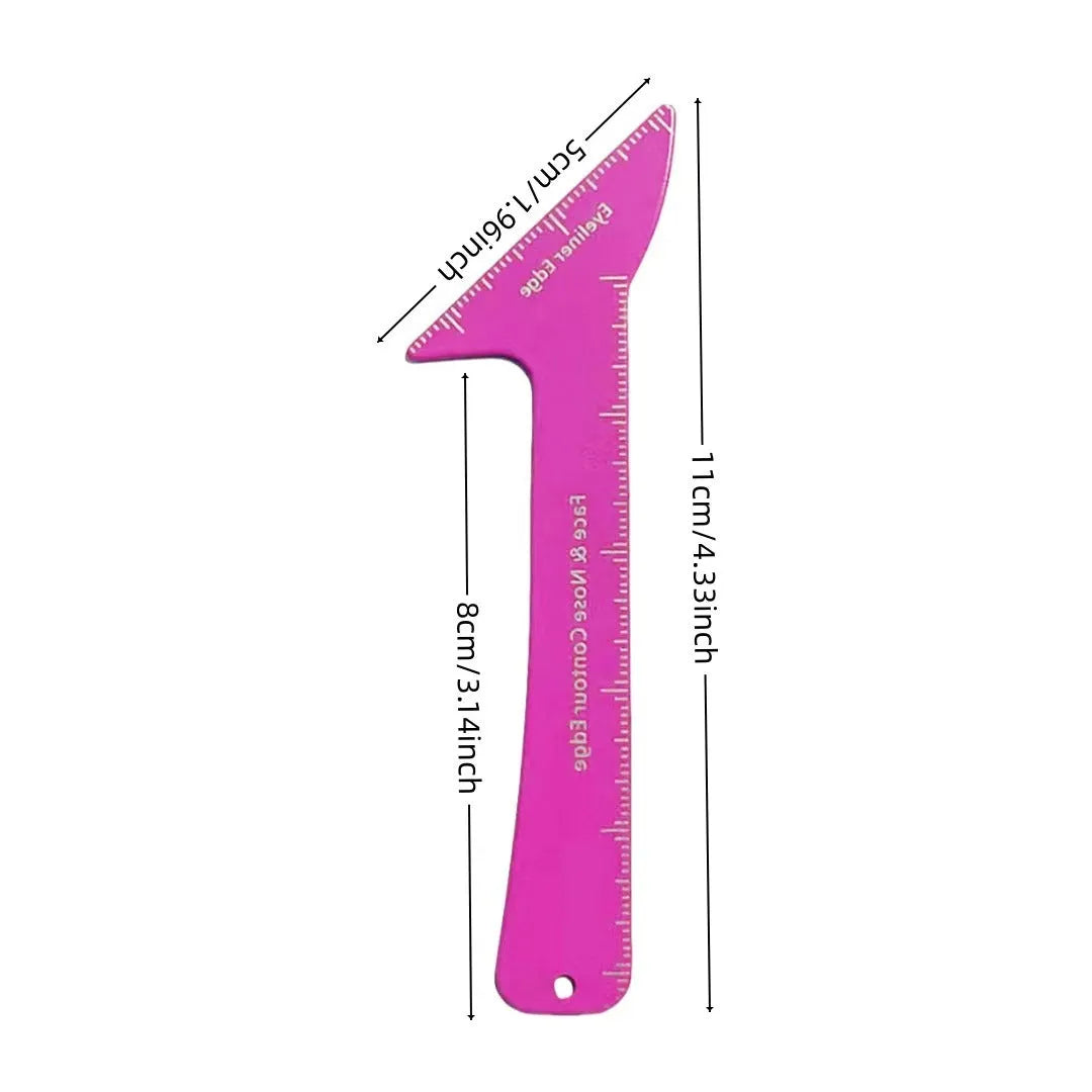 3-in-1 reusable eyeliner stencil tool for hooded eyes in LaserFX or pink colour