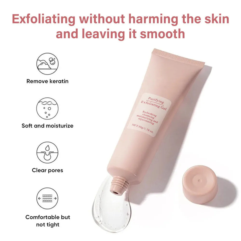 132g moisturising facial exfoliating gel scrub tube suitable for universal skin types
