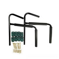 Sturdy carbon steel kayak and surfboard wall hanger for vertical storage