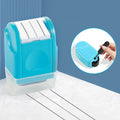Rectangular plastic roller stamp for English line patterns in seven colours for teaching
