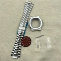Watch assembly accessory set with nautilus shell case, band and pointer in precision steel for NH35 movement