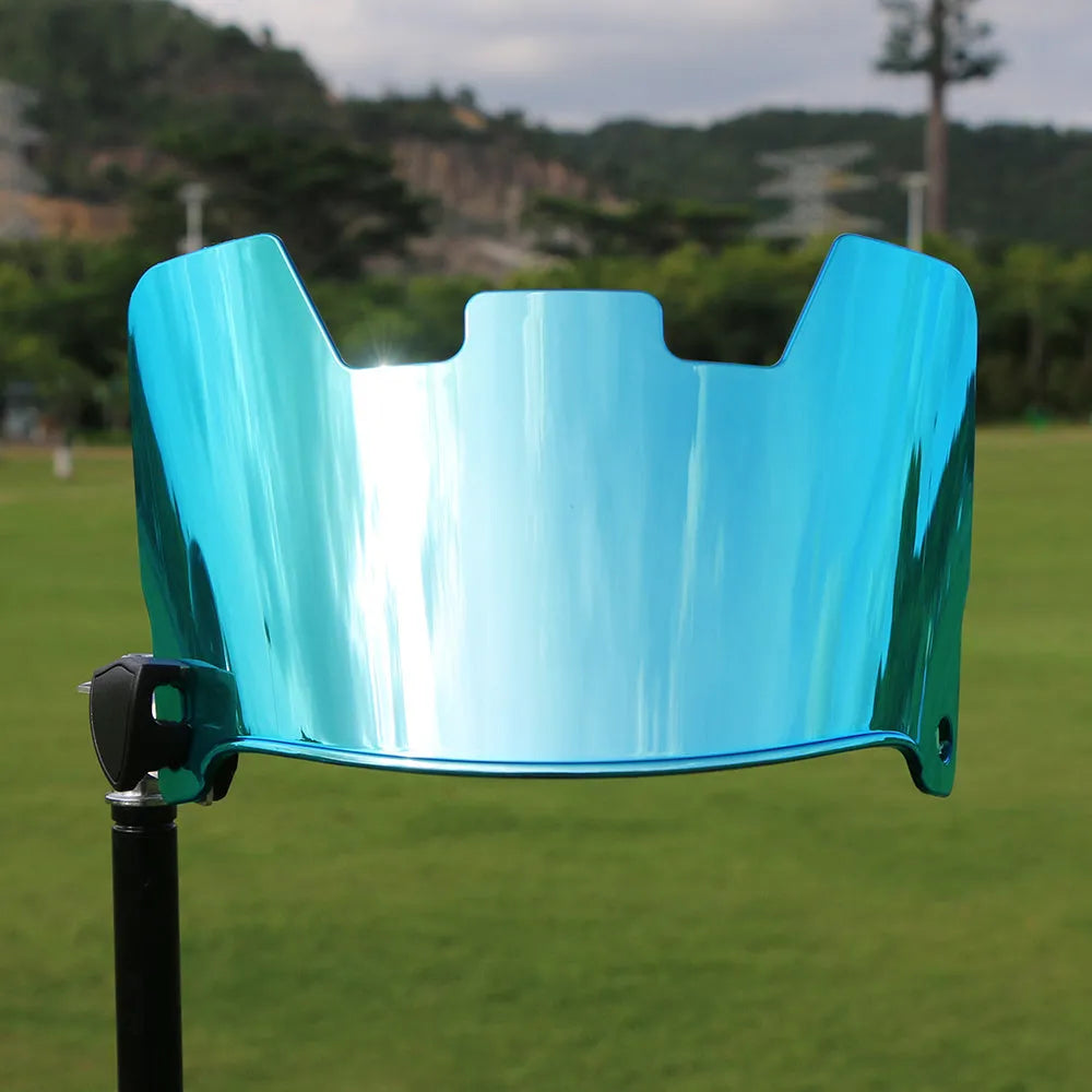Rugby helmet goggles for American style helmets with multicolour options and tool-free installation
