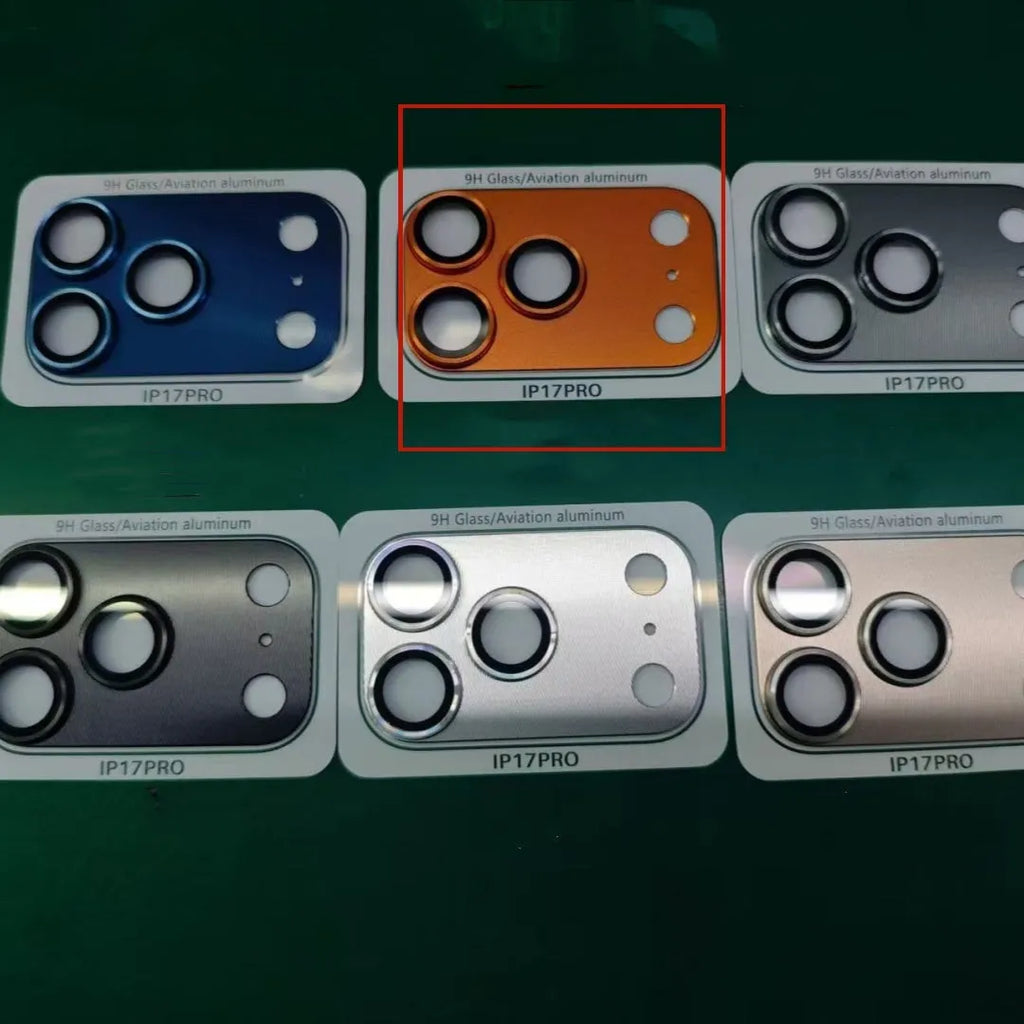 Aluminium alloy HD lens protector for iPhone 17 with blue colour option