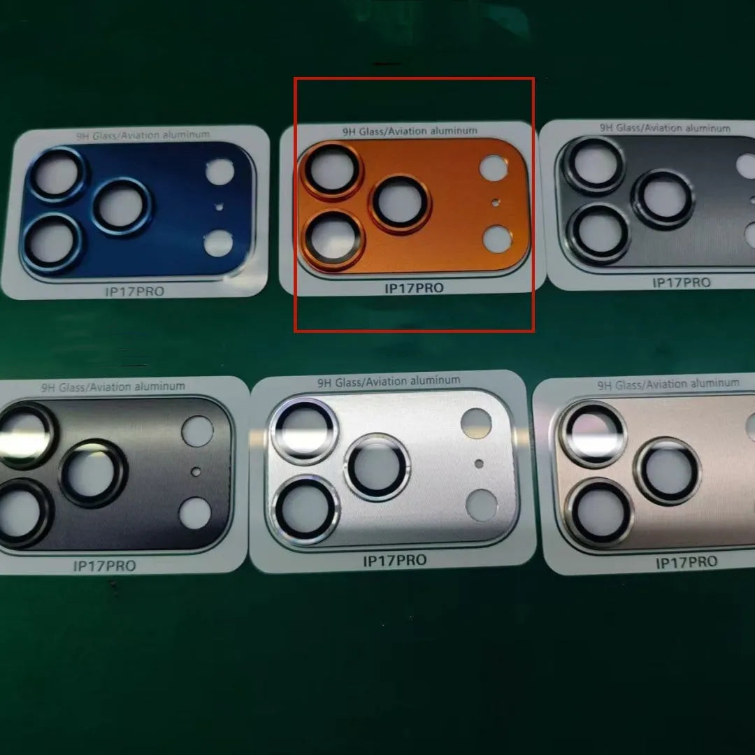 Aluminium alloy HD lens protector for iPhone 17 with blue colour option