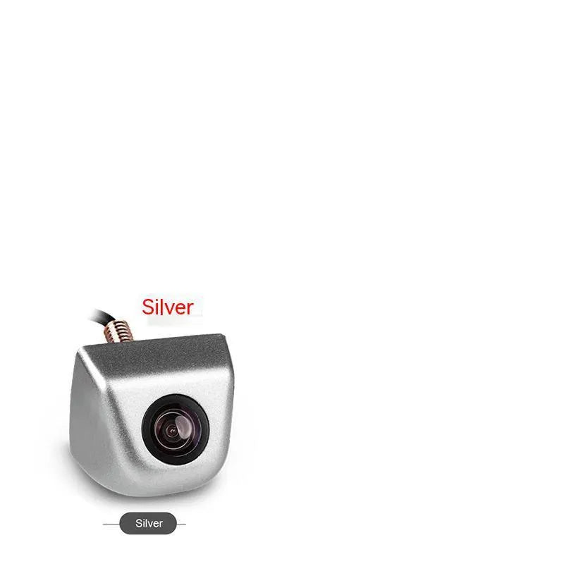 Black metal-shell car rearview camera with cable for reversing.