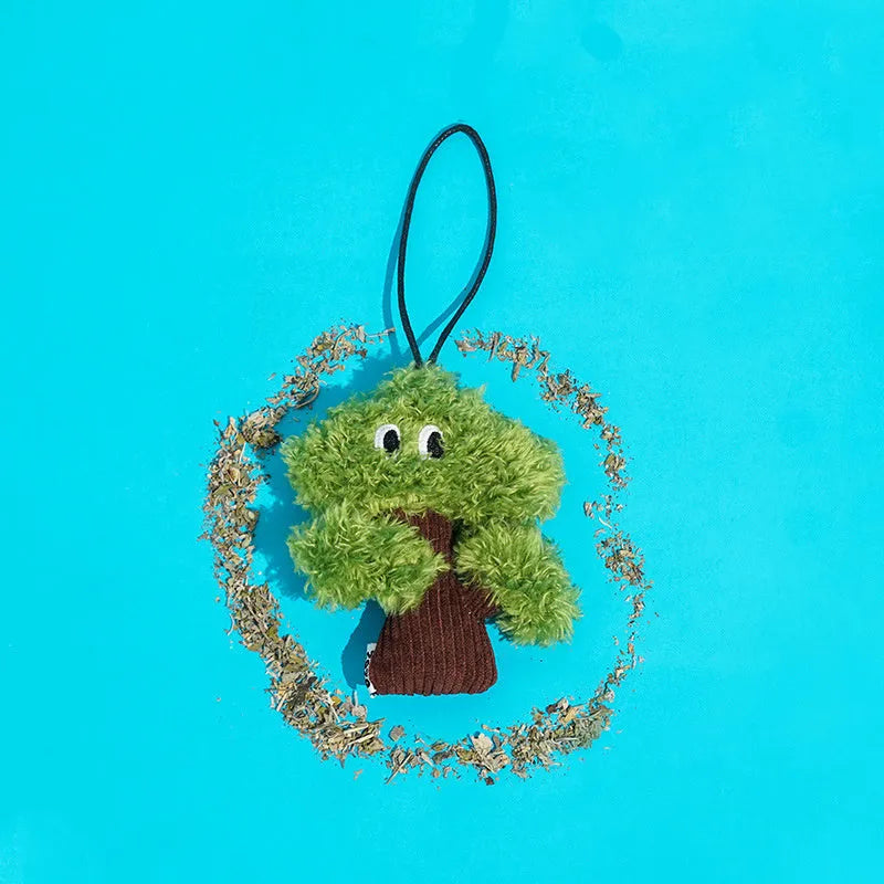 Pine tree cat mint toy bag pendant for cats measuring 10x3x12cm
