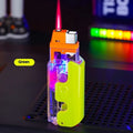 Colourful luminous radish lighter in plastic with wind-resistant flame