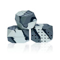 Camouflage silicone facial muscle fitness ball jaw trainer in transparent two-pack box