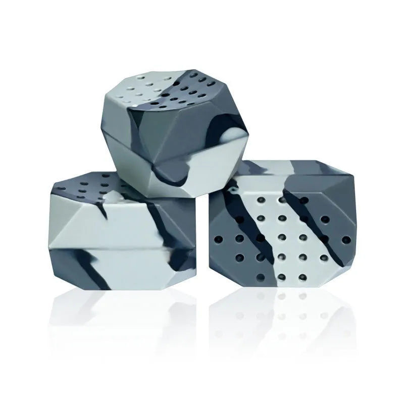 Camouflage silicone facial muscle fitness ball jaw trainer in transparent two-pack box