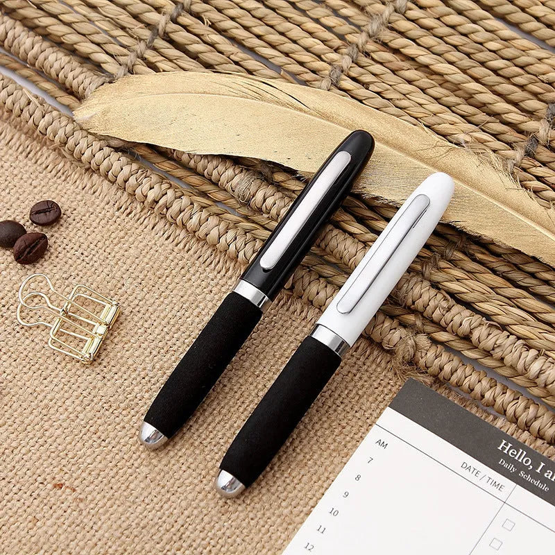 EVA metal cap mini ballpoint pen showing compact size and metal construction