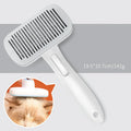 Automatic pet grooming comb with hair removal needles in blue, grey, green or pink