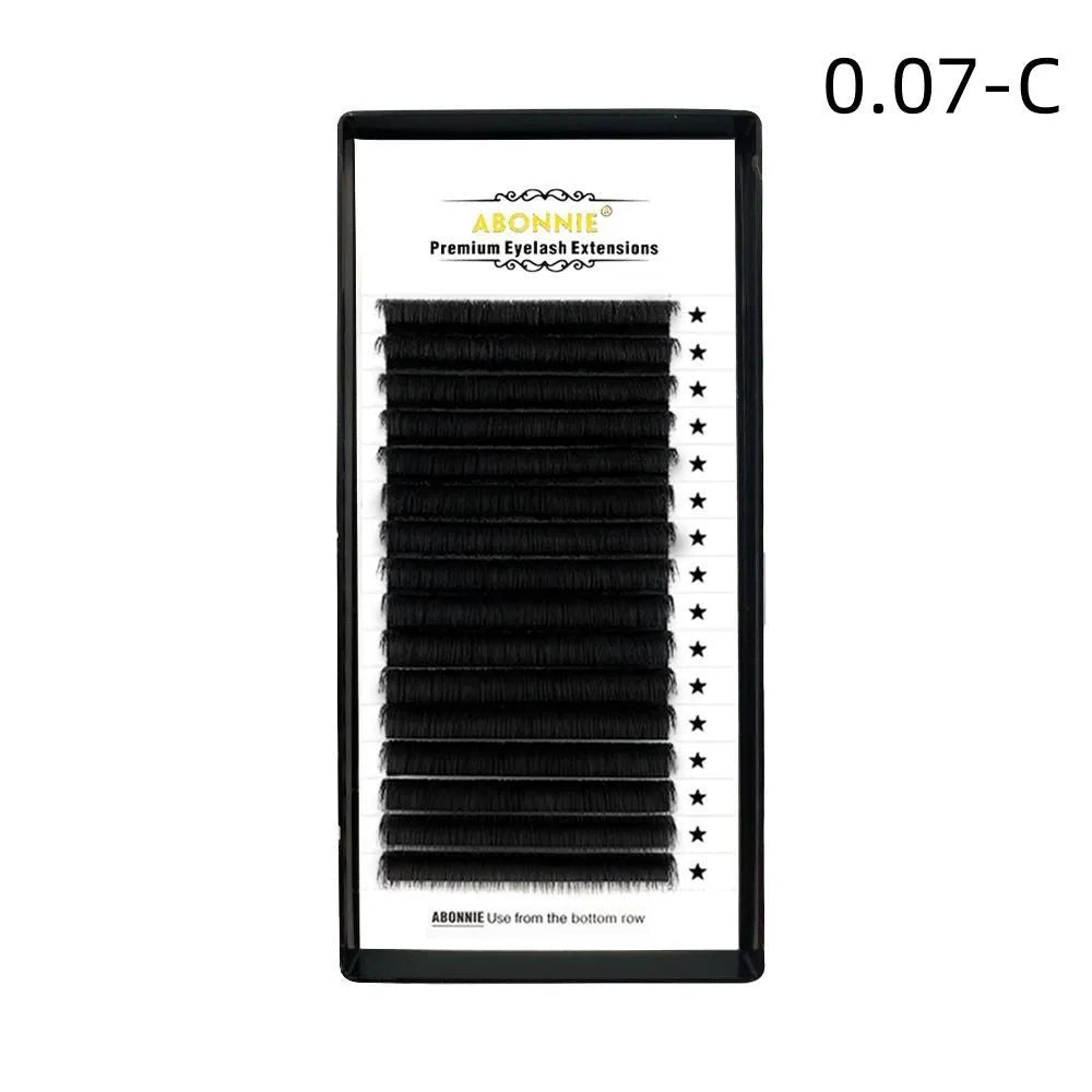 16-row dense round mink hair false eyelashes with matte finish showing length options 8-18mm