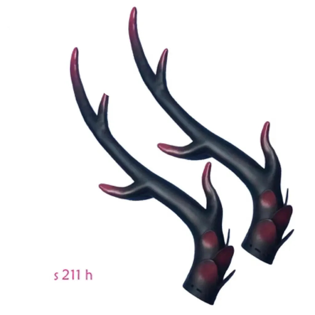 Resin dragon horn helmet decorations for motorcycle and scooter customisation in multiple colours