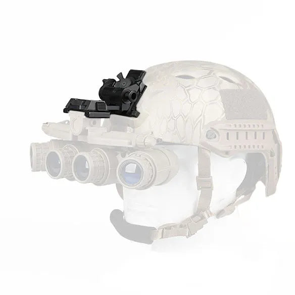 Dark earth coloured metal alloy G24 NVG helmet mount with breakaway base
