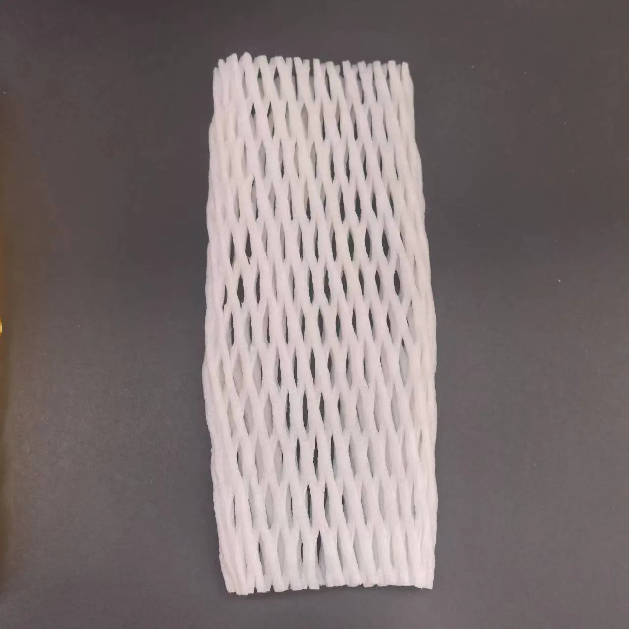 White foam fruit net cover protective case showing shockproof material and multiple size options