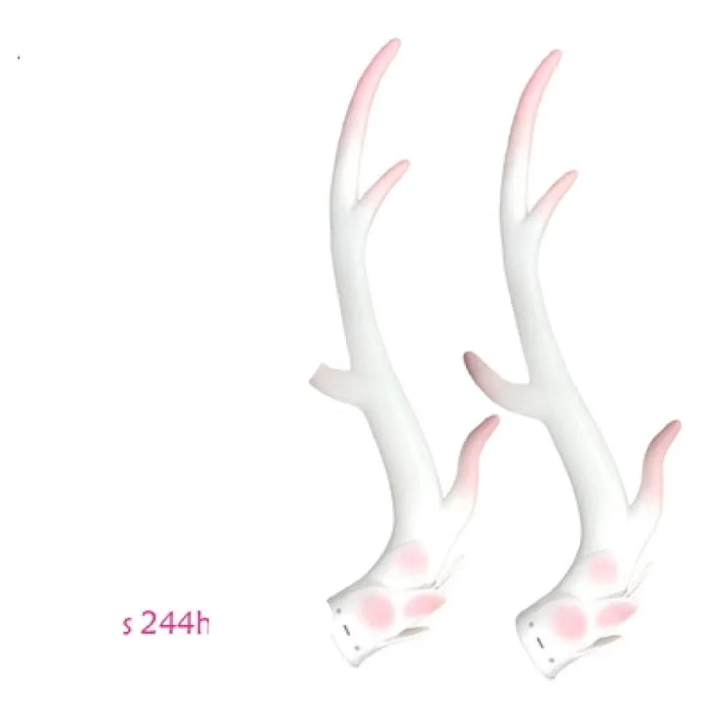 Resin dragon horn helmet decorations for motorcycle and scooter customisation in multiple colours