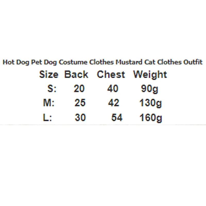 Brown and beige hot dog costume for a small dog, showing fleece material and Velcro closure.