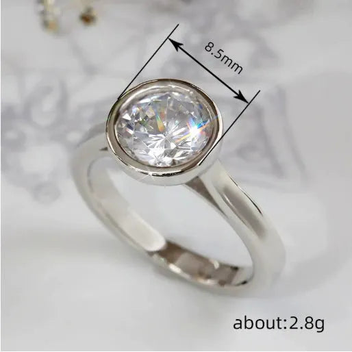 Stainless steel ring with oval zircon stone in geometric shape, unisex, available in steel and gold colours