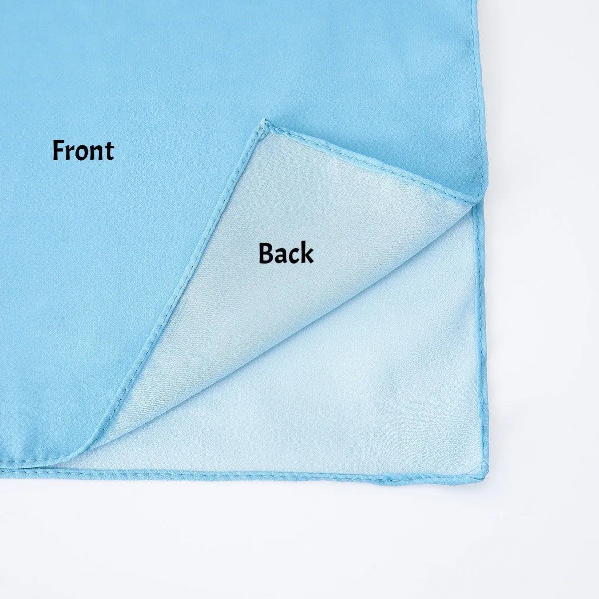 Long lightweight chiffon summer scarf for women draped to show its 175cm length and soft fabric.